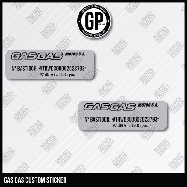 GAS GAS CUSTOM STICKER – Graphics Producer